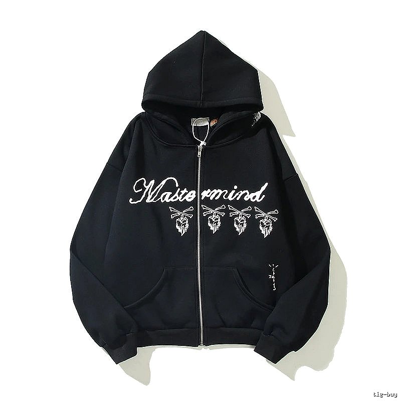 Mastermind Style W01 Zip Hoodie Daily Styling Skull