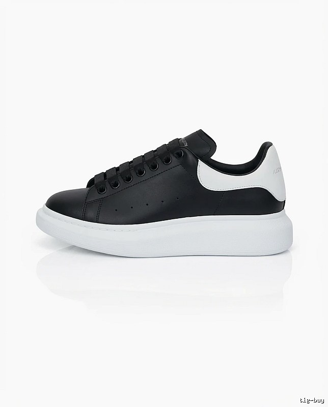 McQueen Black and White Trendy Brand Sneakers