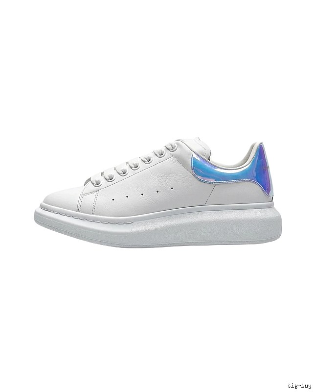 McQueen Blue - Tailed White Sneakers