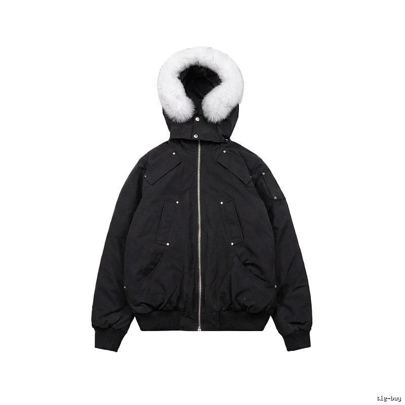 Michael Kors black utility-style down jacket