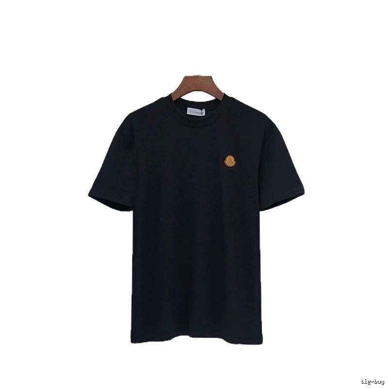 Moncler Classic Minimalist Style Black Short-sleeved T-shirt