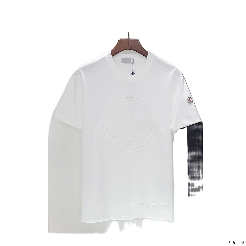 Moncler Embossed Casual White T-Shirt