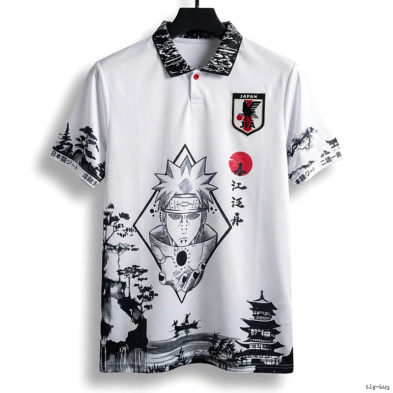 Naruto series and wind white short sleeves