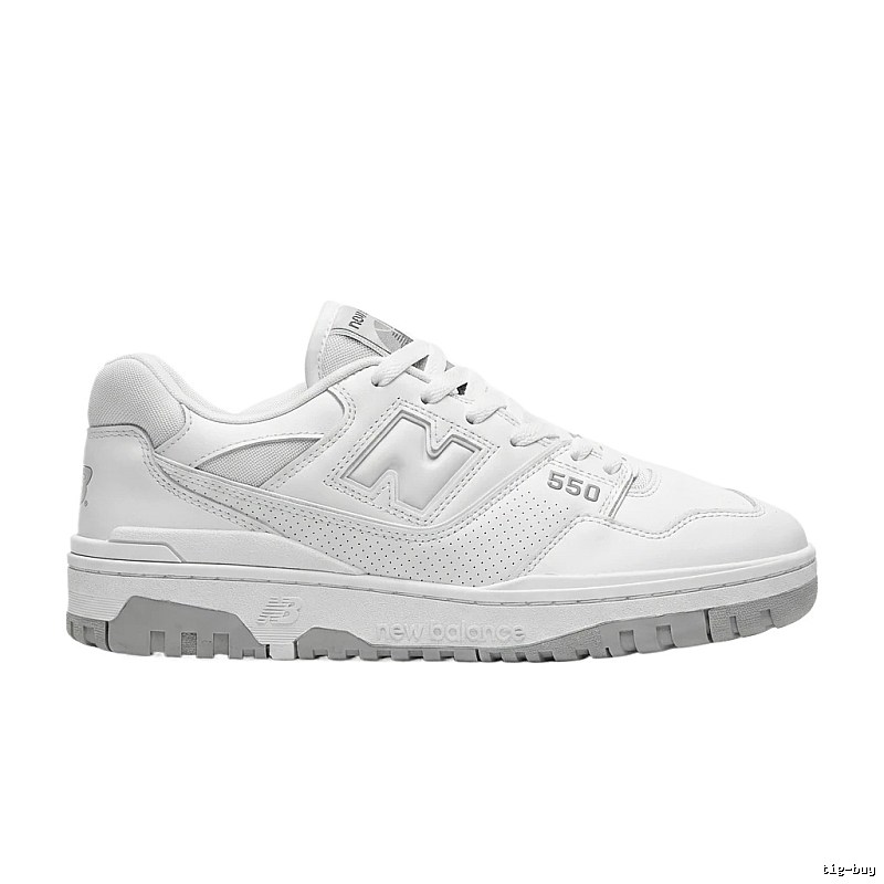 New Balance 550 minimalist style white shoes