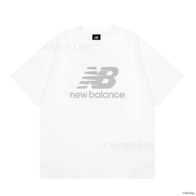 New Balance Classic Casual Style White Short-sleeve T-shirt
