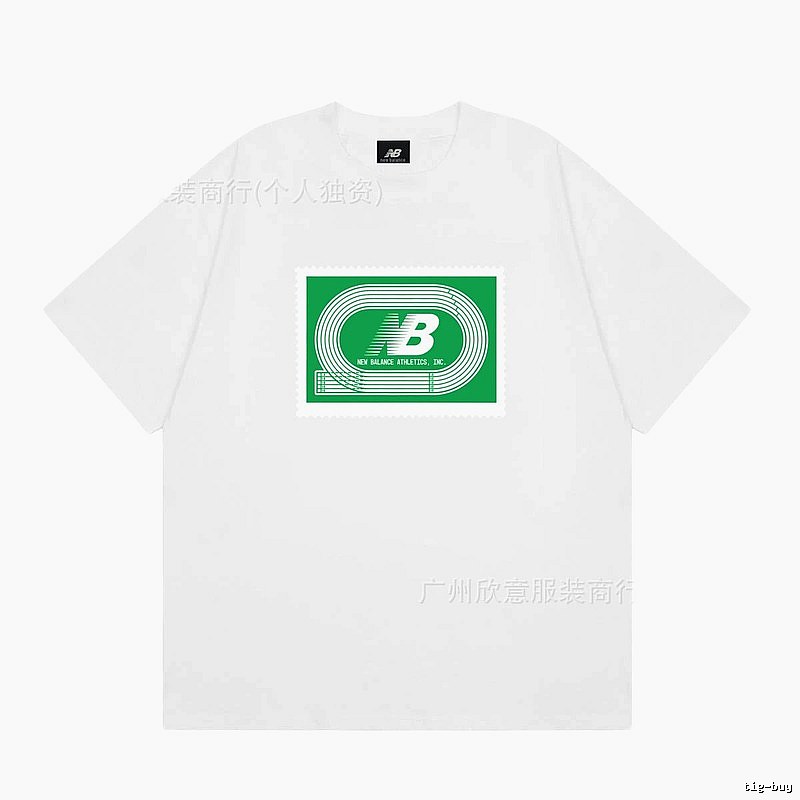 New Balance Printed Casual Style White T-Shirt