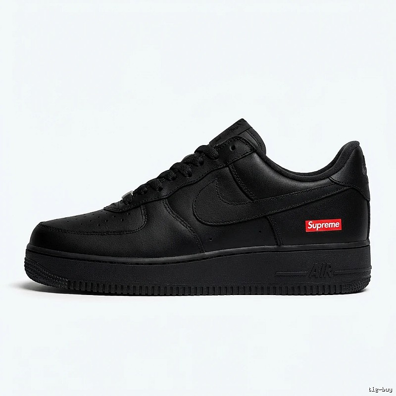 Nike Air Force 1 black trendy sneakers