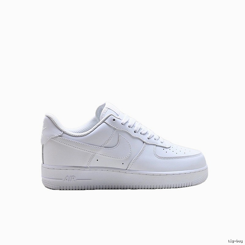 Nike Air Force 1 white sneakers.