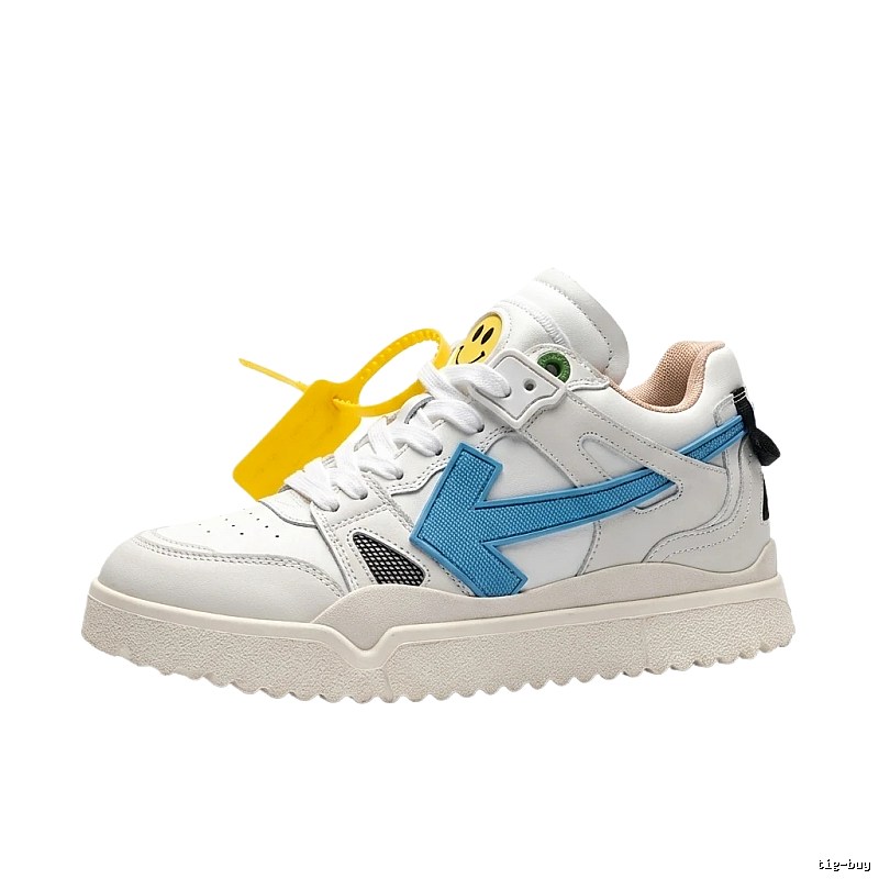Off-White blue and white casual sports shoes