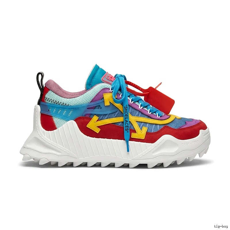Off-White Colorful Trendy Sports Shoes