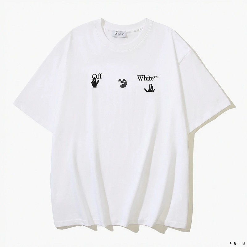 Off-White Gesture Style White T-shirt