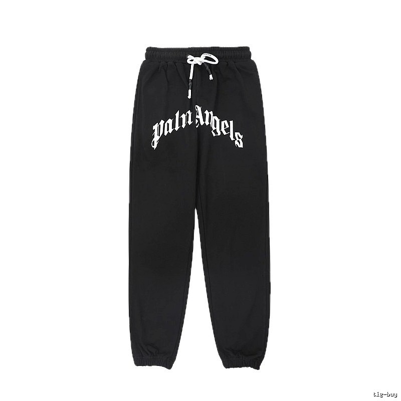 Palm Angels Gothic Style Black Sweatpants