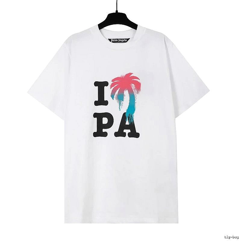 Palm Angels Weekend Logo T-shirt White Palm Tree for Weekend Wear