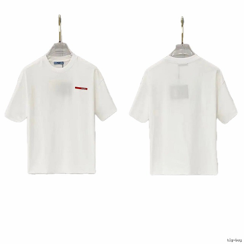 Prada Red Label Minimalist Style White Short-sleeved T-shirt
