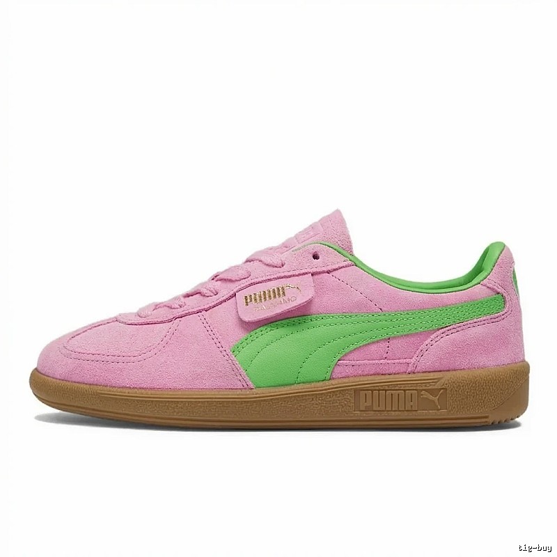 PUMA Classic Powder Green Color - Blocking Sneakers