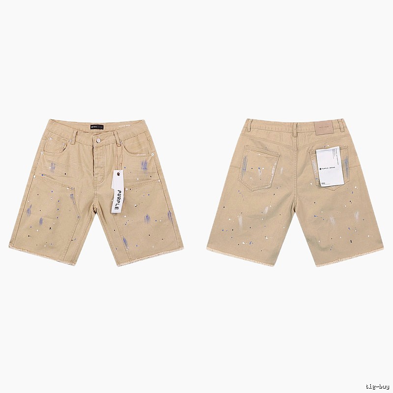 PurpleGodspeed Ink-splashing Style Khaki Shorts