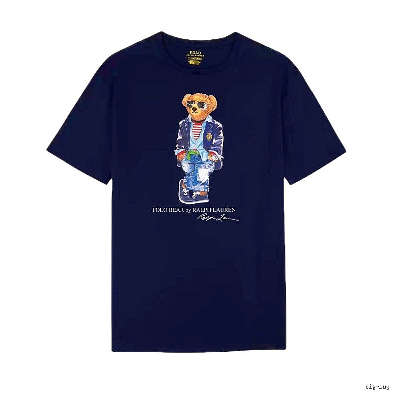 Ralph Lauren Bear Trendy Brand Royal Blue T-shirt