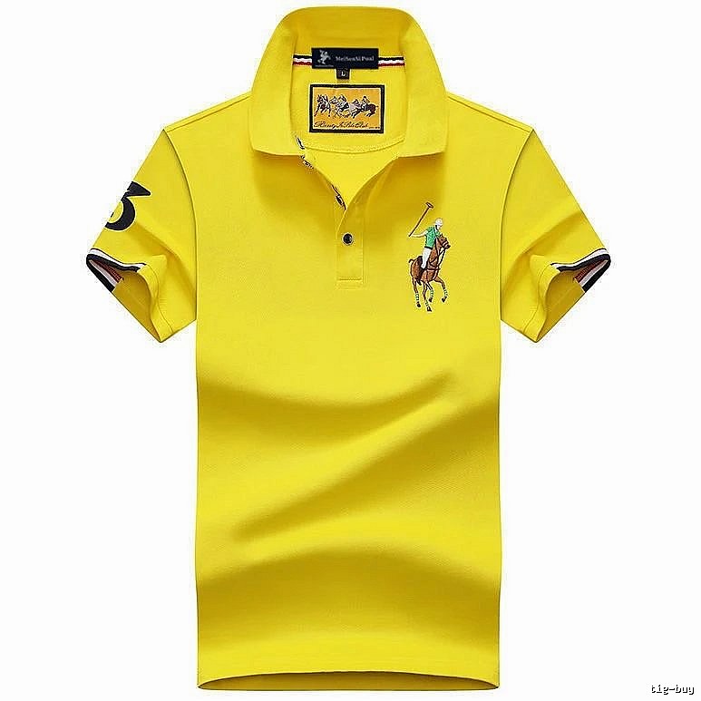 Ralph Lauren Classic Yellow polo shirt Bright Yellow Polo for Daily Styling