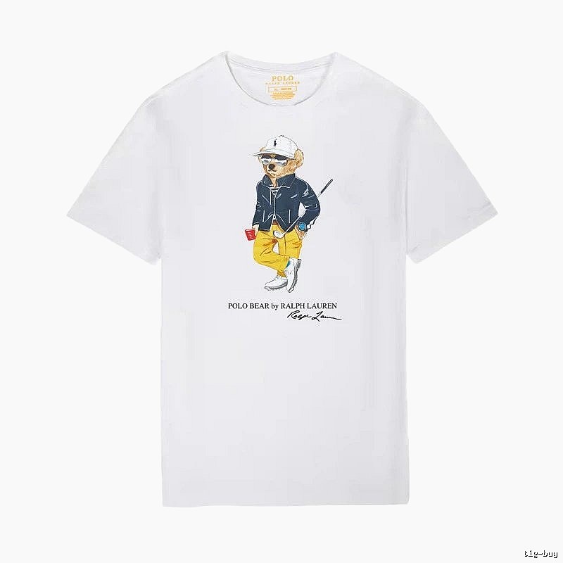 Ralph Lauren white T-shirt with bear print