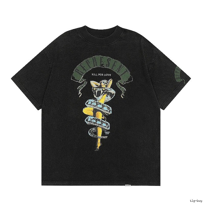Represent Black Style 833 Owners Club T-Shirt Summer Styling Logo