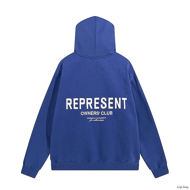 Represent Travel Owners Club hoodie Navy Large Represent with Modern Look