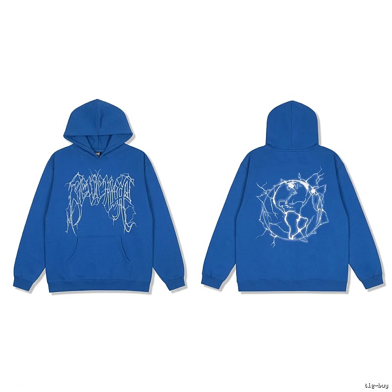 Revenge Lightning Wind Blue Hoodie