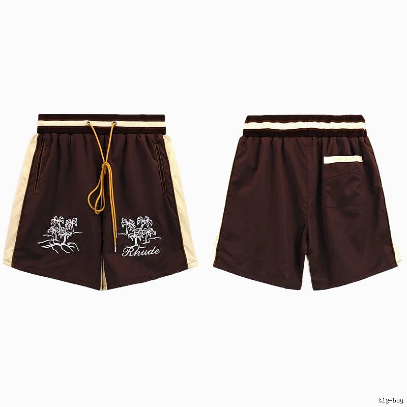RHUDE casual style brown shorts