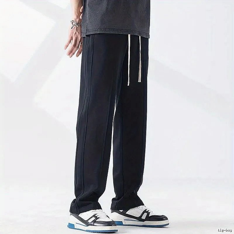 Rick Owens Classic Drawstring pants Black Relaxed Long for Daily Styling