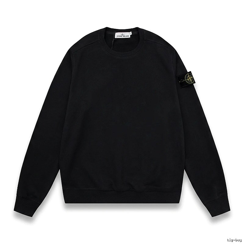 Stone Island basic black sweatshirt