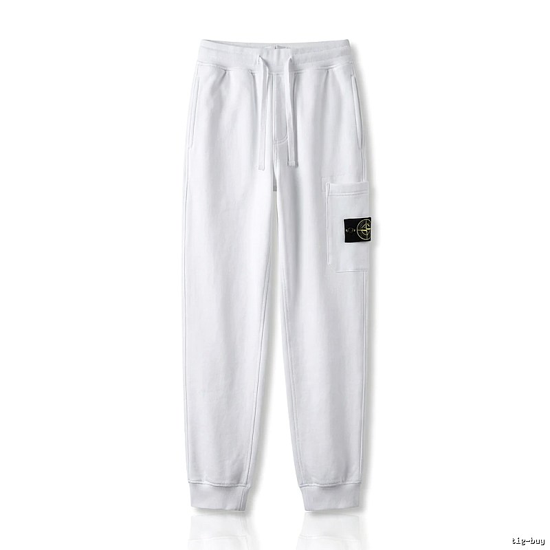 Stone Island basic casual white sweatpants