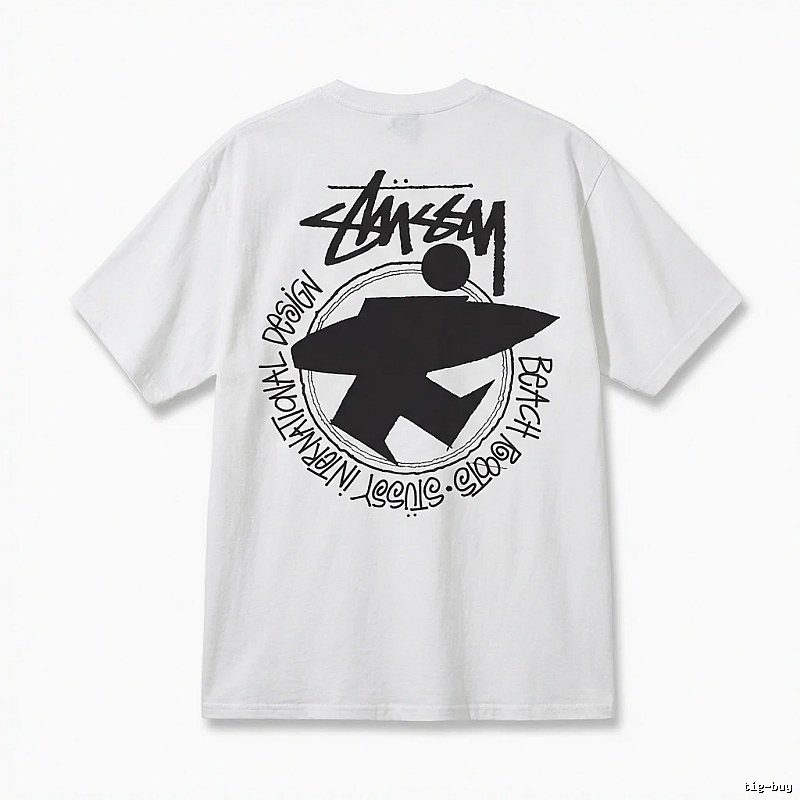 Stussy beach style white T-shirt