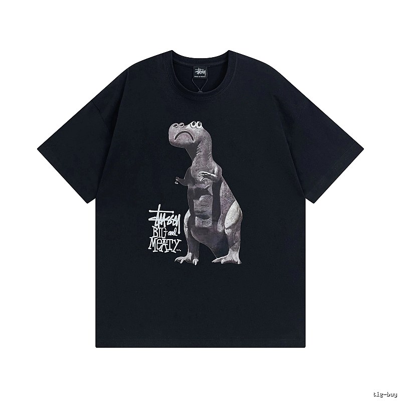 Stussy Black Spider Graphic T-Shirt Visual Accent Logo