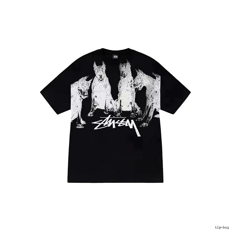 Stussy Classic Graphic T-shirt Black White Stussy for Daily Styling