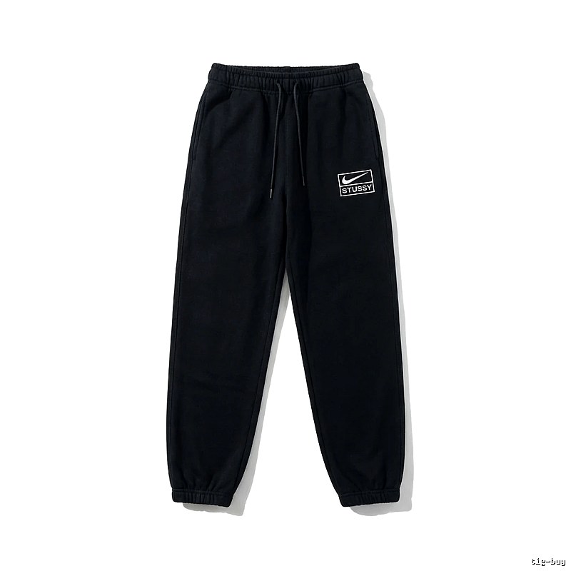 Stussy Co-branded Casual Black Sweatpants