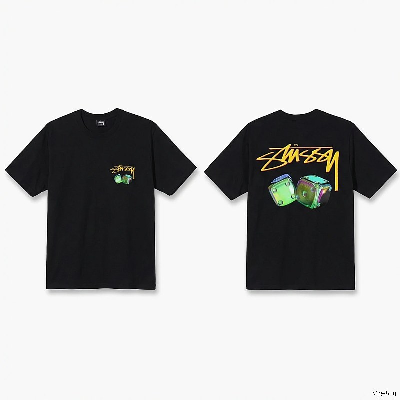 Stussy Dice Print Black T-shirt