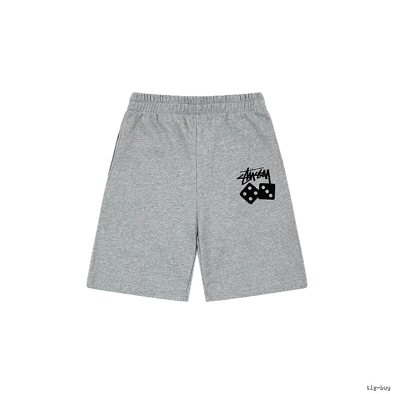 Stussy Dice Trendy Brand Grey Shorts