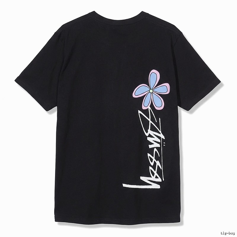 Stussy Floral Style Black T-shirt