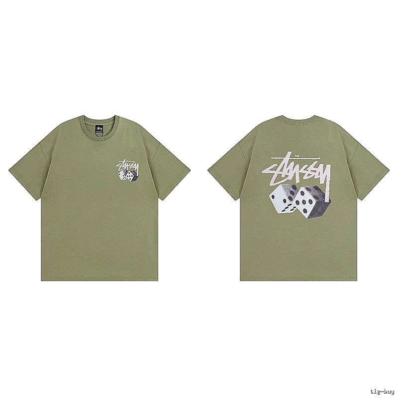 Stussy Green Spider Graphic T-Shirt Everyday Rotation Logo