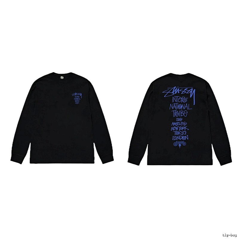 Stussy International Tribal Style Black Long-sleeve