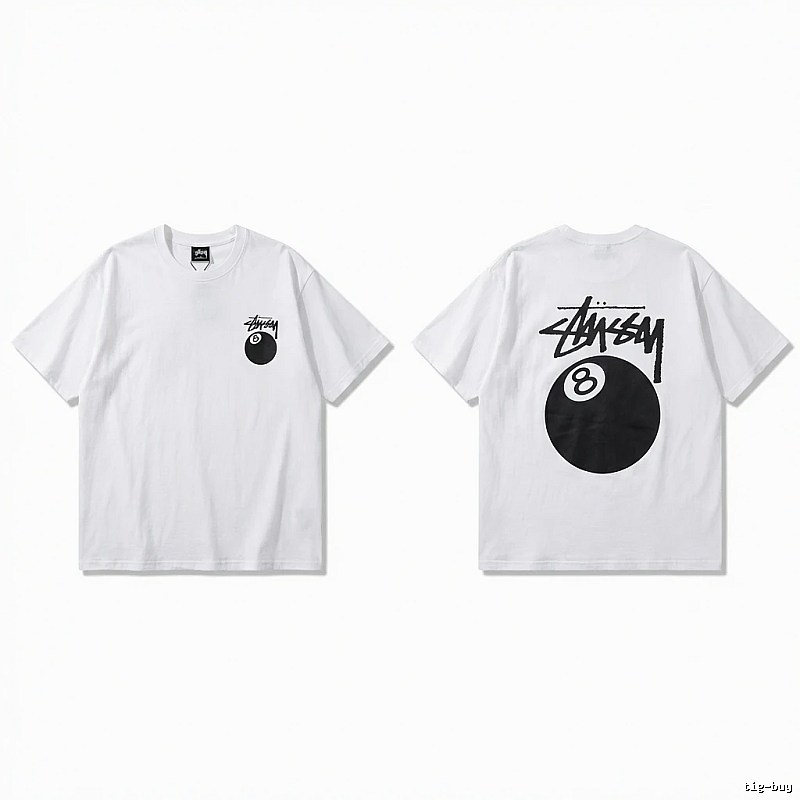 Stussy trendy style white T-shirt