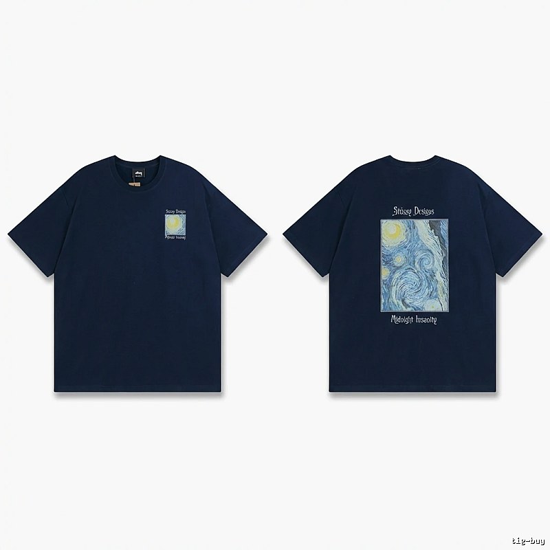 Stussy Van Gogh Series Dark Blue T-shirt