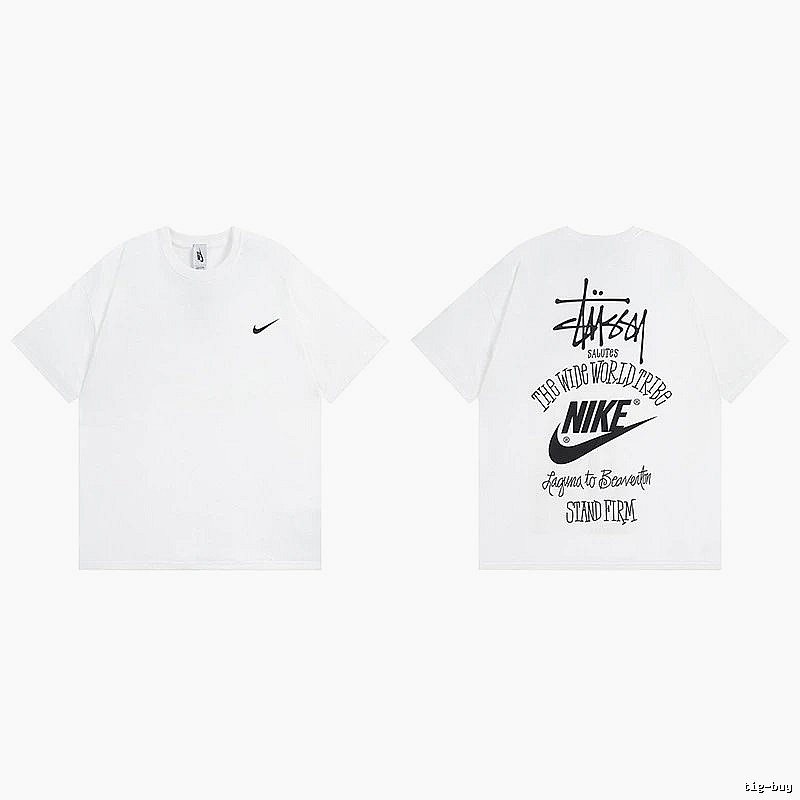 Stussy White Spider Graphic T-Shirt Poolside Style Logo