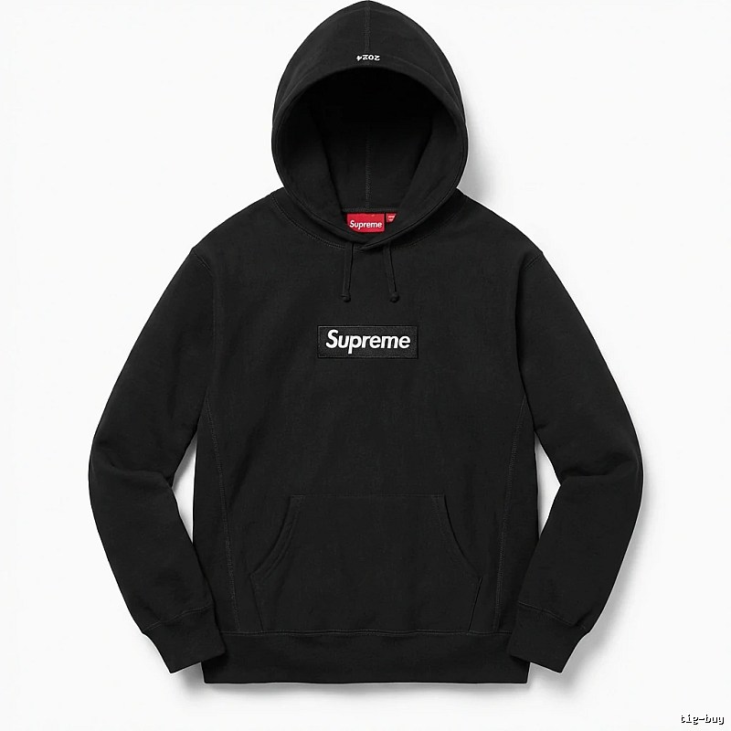 Supreme basic black hoodie