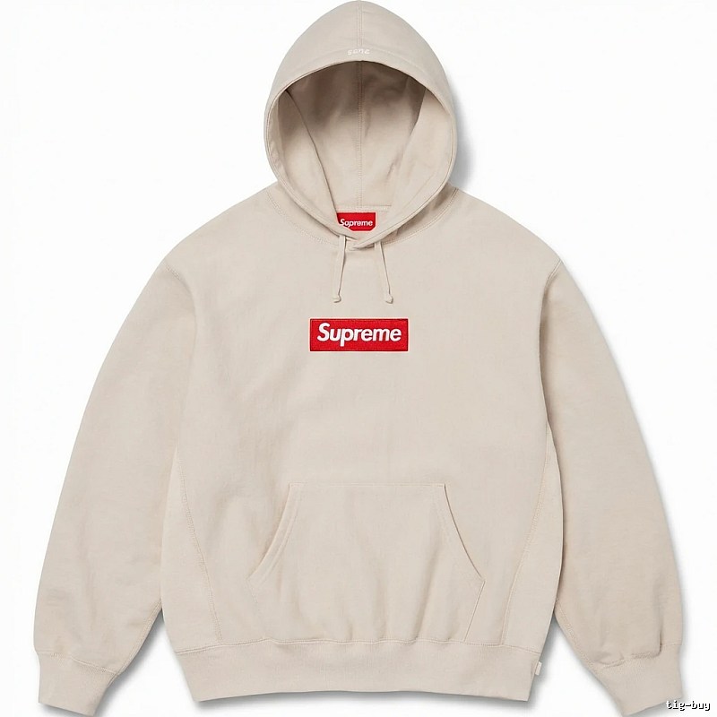 Supreme basic casual style beige hoodie