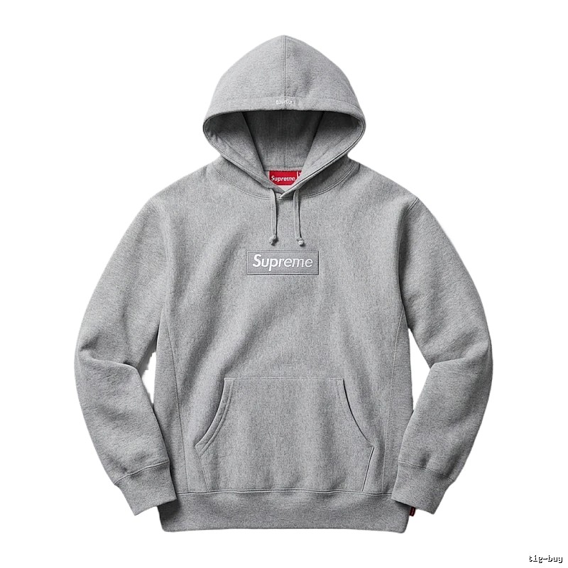 Supreme basic grey hoodie