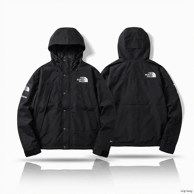 Supreme co-branded black windbreaker