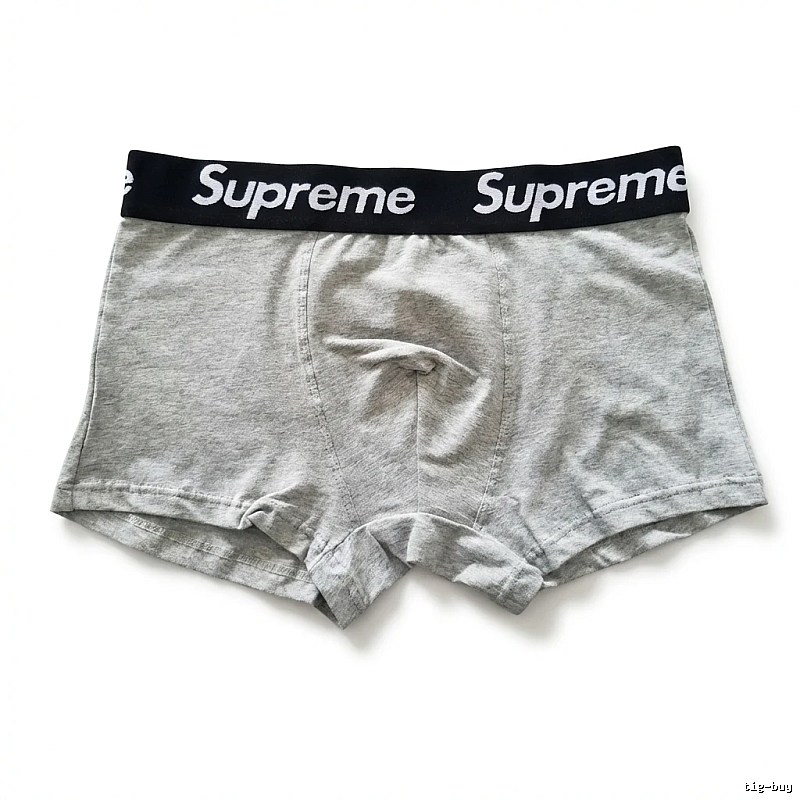 Supreme minimalist light gray underwear