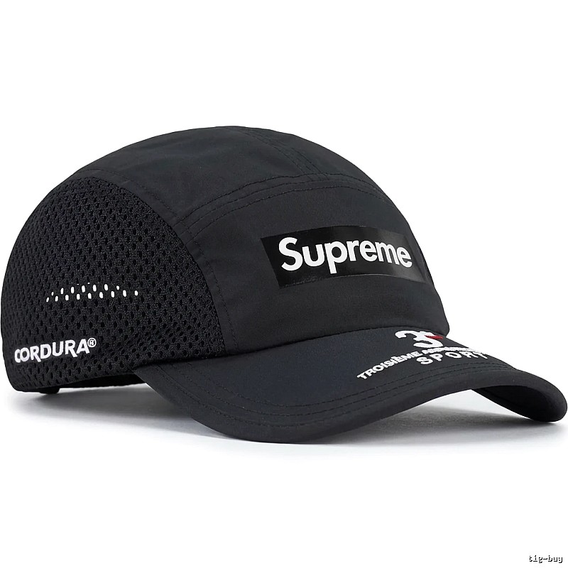 Supreme minimalist style black hat