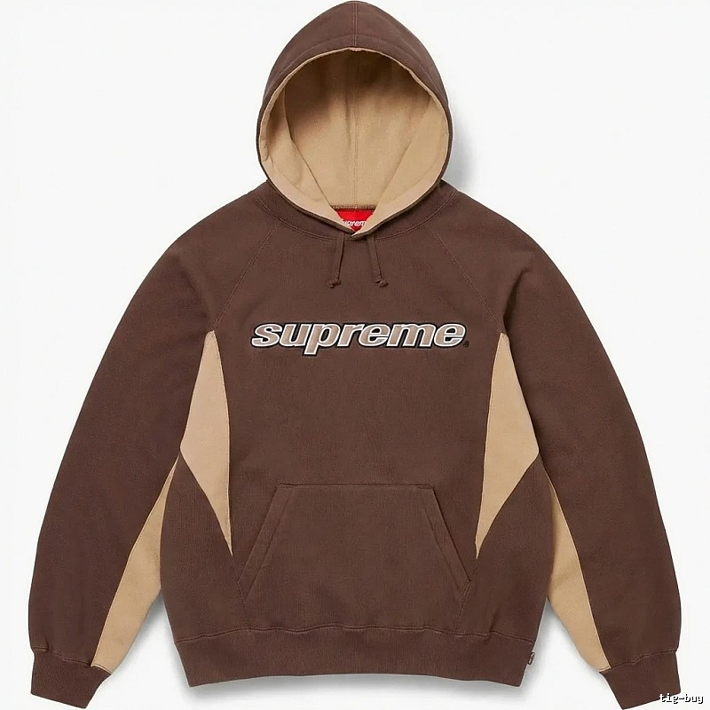 Supreme retro-style brown hoodie