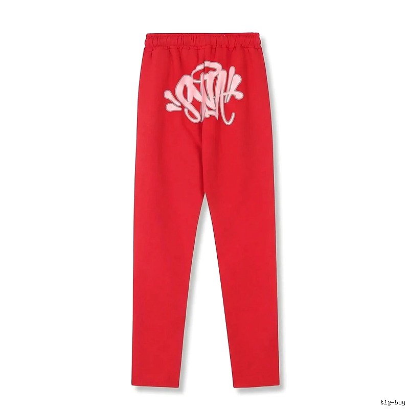 SynaWorld graffiti-style red trousers